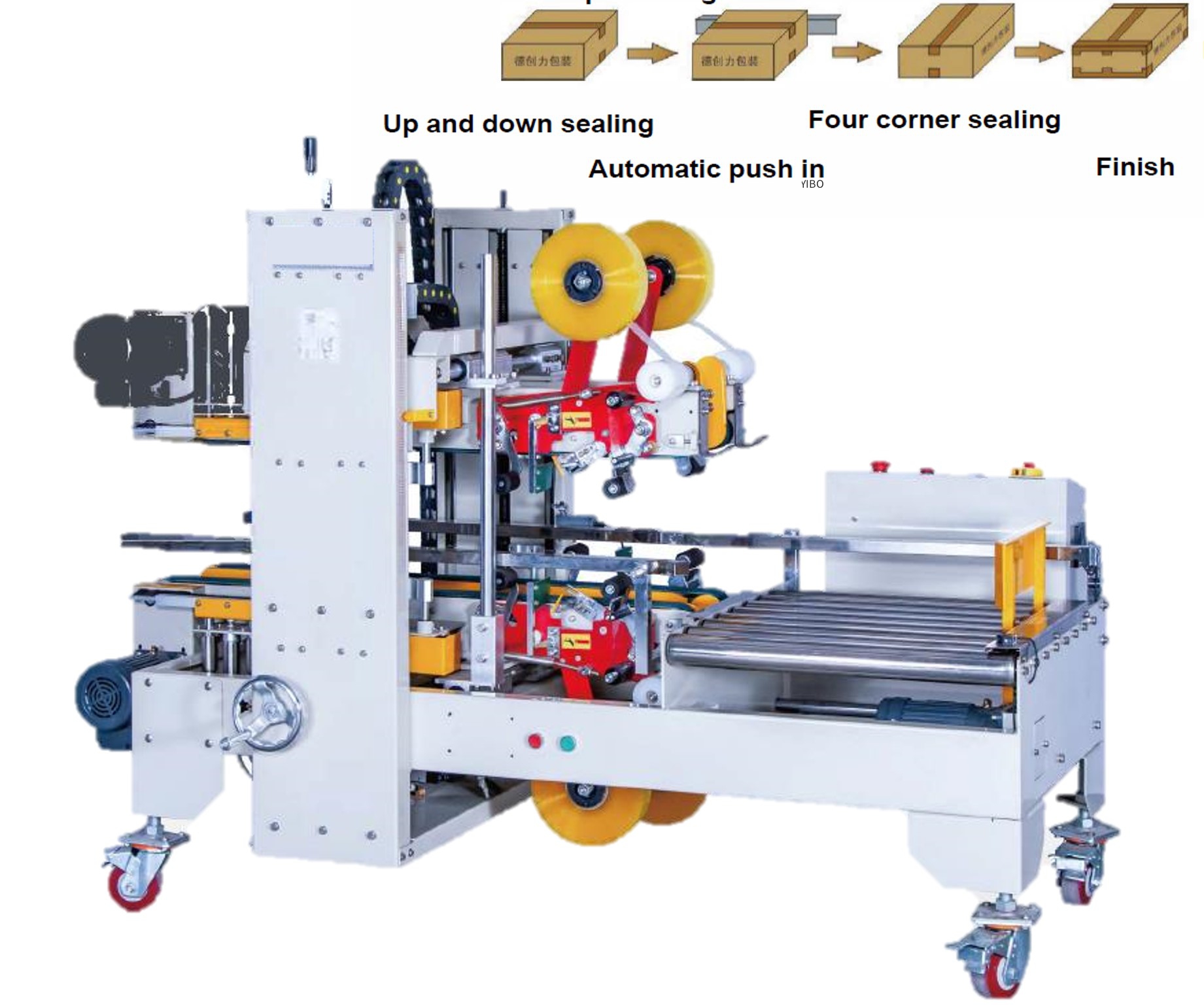 Auto tape sticking, 6 tapes