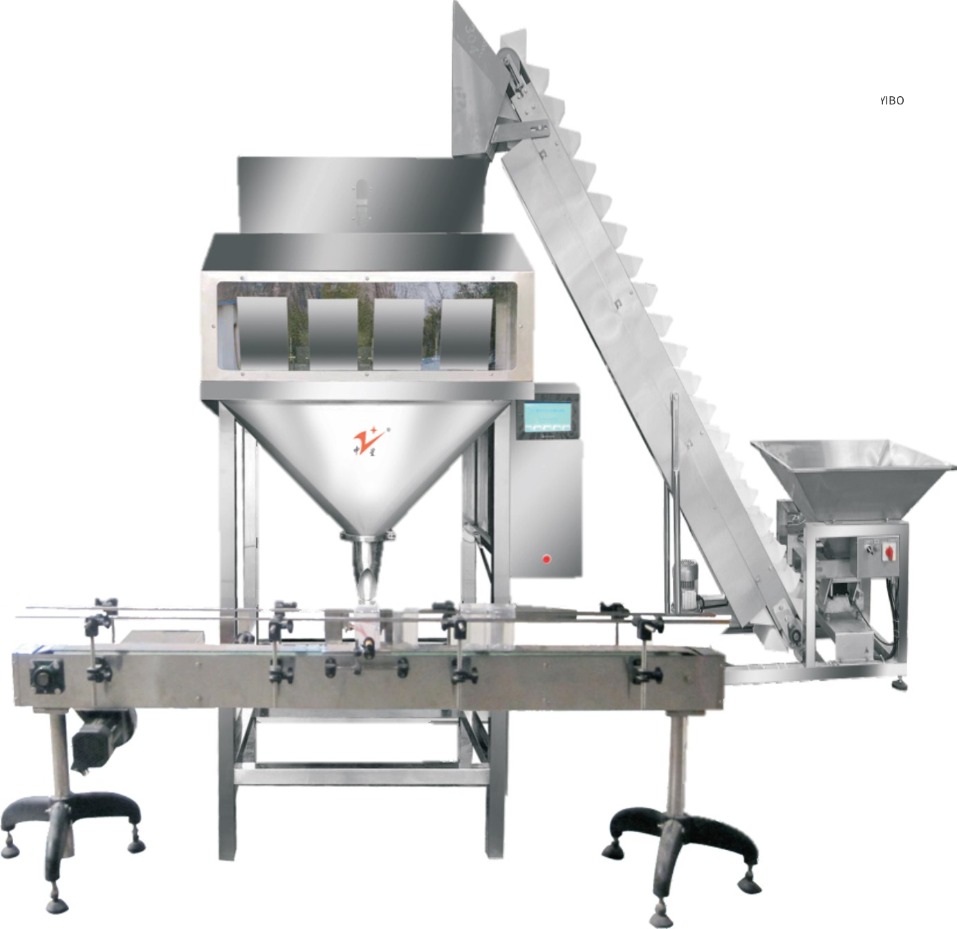 Linear weigher and packing line